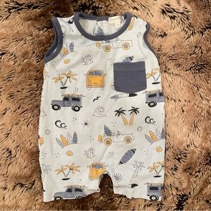 Noomie Baby Romper Beach Print
